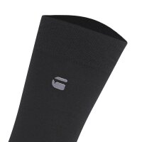 G-STAR Herren Socken, 6er Pack - SAGE, Dress Socks, Logo, einfarbig Schwarz 40-43