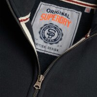 Superdry Mens Sweat Jacket - Essential Logo Track Top, stand-up collar, logo Dark blue M (Medium)