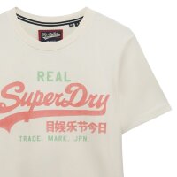 Superdry Herren T-Shirt - VI Classic Tee, T-Shirt, Rundhals, Baumwolle, Logo, einfarbig Weiß M