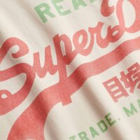 Superdry Herren T-Shirt - VI Classic Tee, T-Shirt, Rundhals, Baumwolle, Logo, einfarbig Weiß M