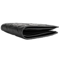 A|X ARMANI EXCHANGE Herren Geldbörse - Liam Bifold, Kunstleder, Allover-Logo, 9x11x2cm (HxBxT) Schwarz One Size