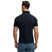 Superdry Men Polo Shirt - Vintage Athletic Polo, Logo, Cotton, Plain Dark blue M (Medium)