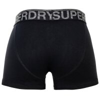 Superdry Men Boxer Shorts, 3-Pack - Trunk Triple Pack, Logo Waistband, Cotton Stretch Black/Grey M (Medium)