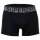 Superdry Herren Boxershorts, 3er Pack - Trunk Triple Pack, Logobund, Cotton Stretch Schwarz/Grau M