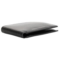 A|X ARMANI EXCHANGE Herren Geldbörse - Plain Leather Bifold, Geldbeutel, Echtleder, 10x12x2cm (HxBxT) Schwarz One Size