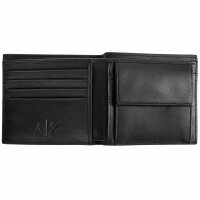 A|X ARMANI EXCHANGE Mens Wallet - Plain Leather Bifold, Wallet, Genuine Leather, 10x12x2cm (HxWxD) Black One Size