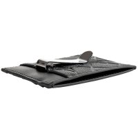 A|X ARMANI EXCHANGE Herren Kartenetui - Liam Credit Card Holder With Clip, Kunstleder, Allover-Logo, 7,7x10x1,5cm (HxBxT) Schwarz One Size