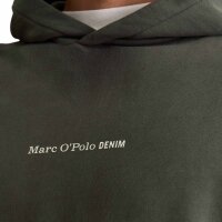 Marc OPolo Denim Herren Hoodie - Relaxed Fit, Kapuze, Logo, Baumwolle Dunkelgrau S