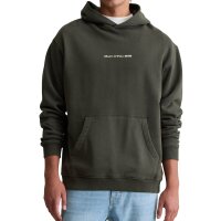 Marc OPolo Denim Men’s Hoodie – Relaxed Fit, Hood, Logo, Cotton Dark Grey S (Small)