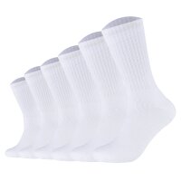 s.Oliver Unisex Socken, 6er Pack - Essentials Tennis Socks, einfarbig Weiß 35-38