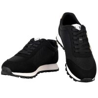 A|X ARMANI EXCHANGE Womens Trainers - Drop Microsuede, Trainers, Mesh, Retro, Logo Black EUR 37 (UK 4.5)