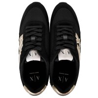 A|X ARMANI EXCHANGE Womens Trainers - Drop Microsuede, Trainers, Mesh, Retro, Logo Black EUR 37 (UK 4.5)