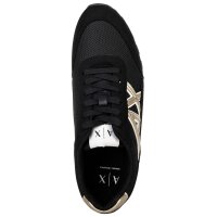 A|X ARMANI EXCHANGE Womens Trainers - Drop Microsuede, Trainers, Mesh, Retro, Logo Black EUR 37 (UK 4.5)