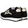 A|X ARMANI EXCHANGE Damen Sneaker - Drop Microsuede, Turnschuh, Mesh, Retro, Logo Schwarz EUR 37