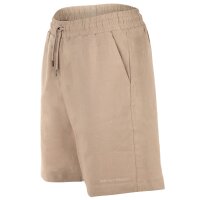EMPORIO ARMANI Mens Bermuda shorts - LINEN BLEND, Bermuda, linen-viscose blend Taupe M (Medium)