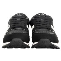 A|X ARMANI EXCHANGE Mens Trainers - Drop Microsuede, Nylon, Mesh, Retro, Logo Black EUR 41 (UK 8)