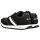 A|X ARMANI EXCHANGE Herren Sneaker - Drop Microsuede, Nylon, Mesh, Retro, Logo Schwarz EUR 41
