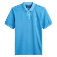 Marc OPolo Herren Poloshirt -  POLO SHORT SLEEVE, Regular Fit, Piqué, Baumwolle Blau (Azure Blue) M