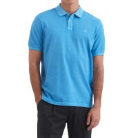 Marc OPolo Herren Poloshirt -  POLO SHORT SLEEVE, Regular Fit, Piqué, Baumwolle Blau (Azure Blue) M