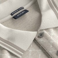 JOOP! Mens polo shirt, all-over print - Jessino, cotton Beige M (Medium)