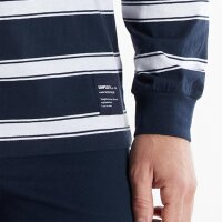 TOM TAILOR Men Pyjamas, Long - Pyjamas, Cuffs, Round Neck, Striped, Single Jersey, Cotton  Blue/White M (Medium)