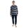 TOM TAILOR Herren Schlafanzug, lang - Pyjama, Bündchen, Rundhalsausschnitt, gestreift, Single Jersey, Baumwolle Blau/Weiß M