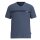 TOM TAILOR Herren Schlafanzug, kurz - Shorty, Pyjama, Baumwolle, V-Ausschnitt, Single Jersey Blau M
