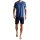 TOM TAILOR Men Pyjamas, Short - Shorty, Pyjamas, Cotton, V-Neck, Single Jersey Blue M (Medium)