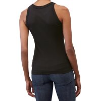 Marc OPolo Damen Tank Top - T-SHIRT SLEEVELESS, Rippjersey, Baumwolle Schwarz XS