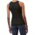 Marc OPolo Damen Tank Top - T-SHIRT SLEEVELESS, Rippjersey, Baumwolle Schwarz XS