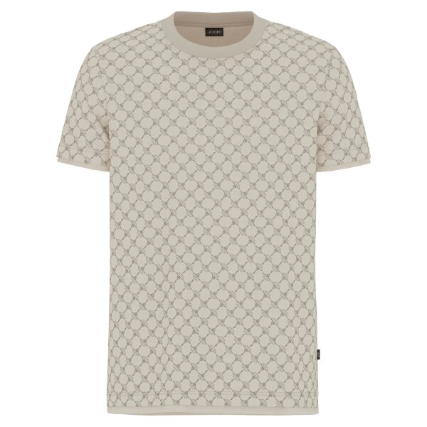 JOOP! Herren T-Shirt, Allover-Print - Victormanuel, Baumwolle-Lyocell Beige M