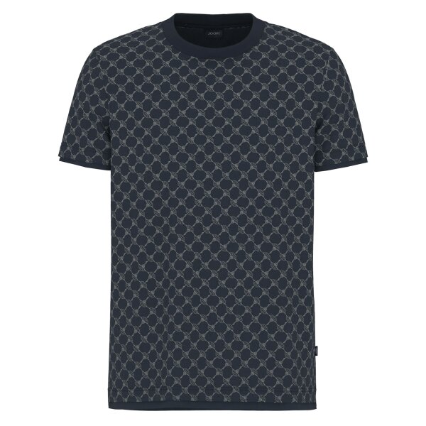 JOOP! Herren T-Shirt, Allover-Print - Victormanuel, Baumwolle-Lyocell Dunkelblau M