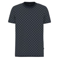 JOOP! Herren T-Shirt, Allover-Print - Victormanuel, Baumwolle-Lyocell Dunkelblau M