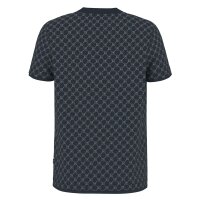 JOOP! Mens T-shirt, all-over print - Victormanuel, cotton-lyocell Dark Blue M (Medium)