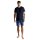 TOM TAILOR Men Pyjamas, Short - Shorty, Pyjamas, Cotton, Henley Collar, Single Jersey Blue M (Medium)