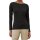 Marc OPolo Womens Long-Sleeved Shirt - T-SHIRT LONGSLEEVE, boat neck, cotton Black S (Small)