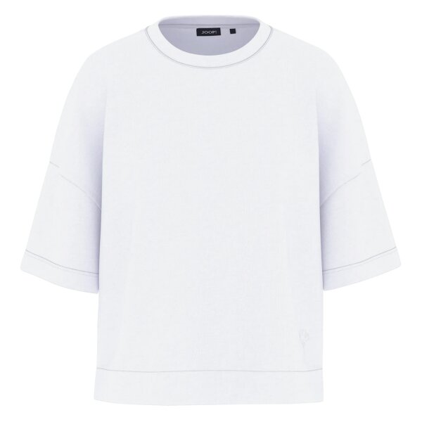 JOOP! Womens T-shirt - Tilina, sweat T-shirt, plain, short sleeves White XS (X-Small)
