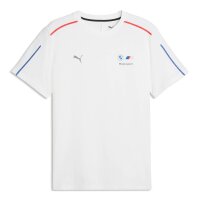 PUMA Herren T-Shirt - BMW Motorsport, Sportswear, Small Logo Tee, Baumwolle Weiß M