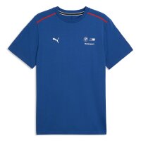 PUMA Herren T-Shirt - BMW Motorsport, Sportswear, Small Logo Tee, Baumwolle Blau L