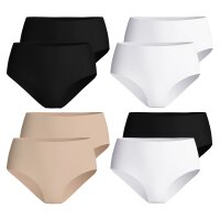 CALIDA Damen Midi-Slip 2er Pack - Sleek Skin, Unterhose,...