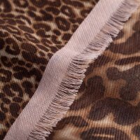 JOOP! Womens Scarf - Adalia2, Woven Scarf, Leopard Print Dark Brown One Size