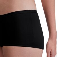 CALIDA Damen Hipster-Slip 2er Pack - Sleek Skin, Unterhose, einfarbig Schwarz S (40/42)