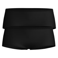 CALIDA Women Hipster Briefs Pack of 2 - Sleek Skin, Underwear, Plain Colour Black 40/42 (UK 14/16)