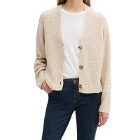 Marc OPolo Womens Cardigan - CARDIGANS LONGSLEEVE, V-Neck, Cotton Beige XS (X-Small)