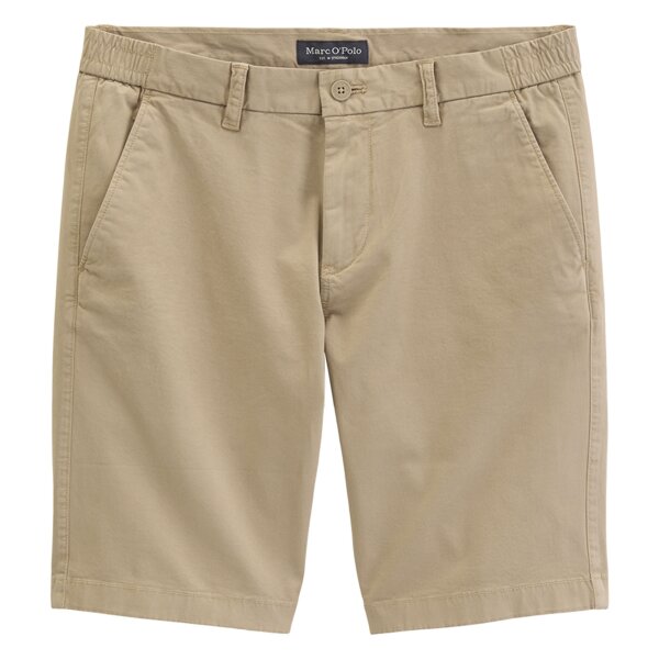 Marc OPolo Mens Shorts - RESO JOGGER, Regular Fit, Twill, Organic Cotton Stretch Gray-brown (Charleston Grey) 30W