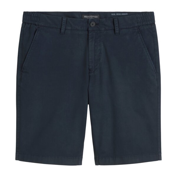 Marc OPolo Mens Shorts - RESO JOGGER, Regular Fit, Twill, Organic Cotton Stretch Dark blue 31W