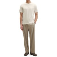 Marc OPolo Herren T-Shirt, Rundhals - T-SHIRT SHORT SLEEVE, Regular Fit, Baumwolle Beigegrau (Grey Silk) S