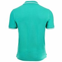 EMPORIO ARMANI Herren Poloshirt - ESSENTIAL, Pique, Logo, Baumwolle, einfarbig Smaragdgrün S