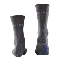 FALKE Men’s Trekking Socks – TK2 Explore Cool Men, Hiking Socks, Medium Cushioning Dark Grey 42-43 (UK 8-9)