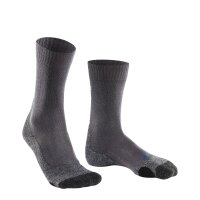 FALKE Men’s Trekking Socks – TK2 Explore Cool Men, Hiking Socks, Medium Cushioning Dark Grey 42-43 (UK 8-9)